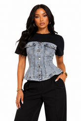 Denim Energy Top