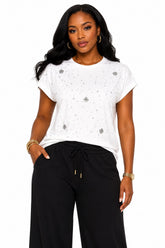 She's the Spark Top | White