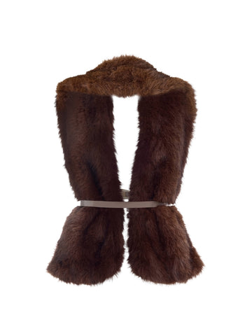 Wrapped in Chocolate Faux Fur Vest