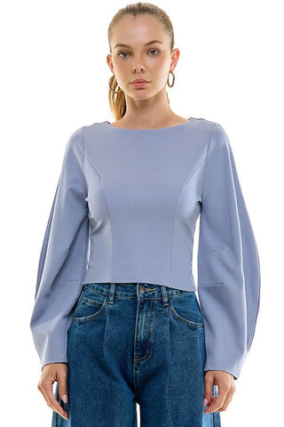 Barrel Slv Knit Top