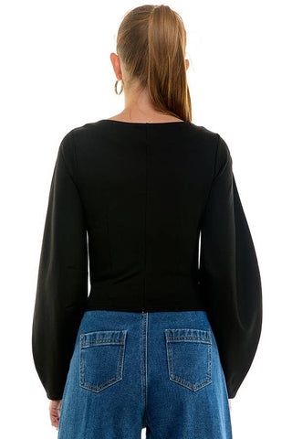 Barrel Slv Knit Top