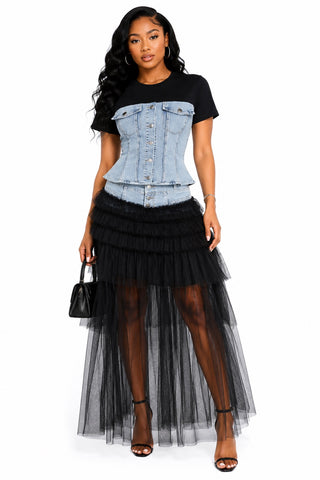 She Didn't Come to Blend In Skirt