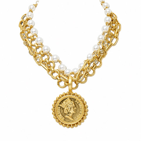 Coined a Queen Necklace