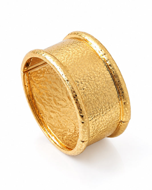Hammered Gold Bracelet