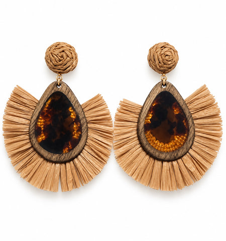 Fan of Leopard Earrings