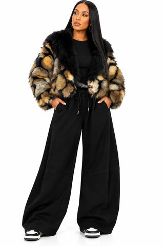 Mixed Feelings Faux Fur Jacket