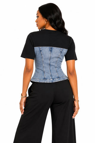 Denim Energy Top