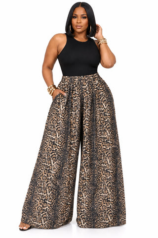 Wild Side Wide Leg Pants | Curvy Fashun