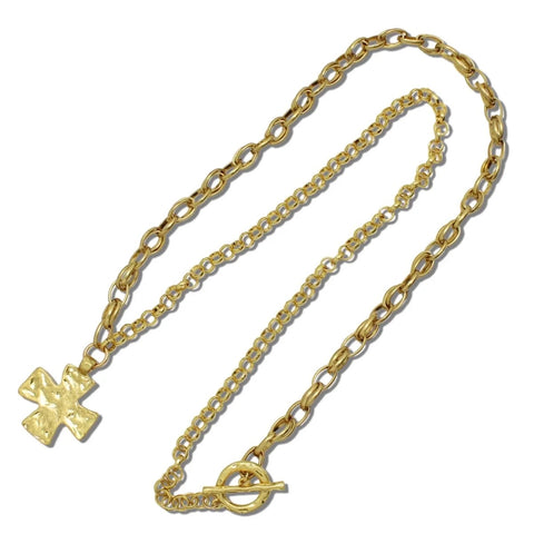 Covered in Gold Cross Necklace
