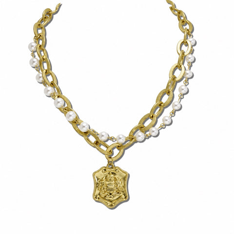 Heritage & Pearls Necklace