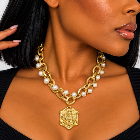 Heritage & Pearls Necklace
