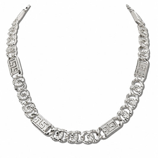 Silver Key Statement Necklace