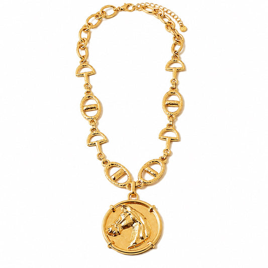 Golden Reins Statement Necklace
