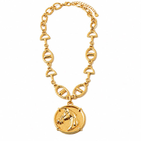 Golden Reins Statement Necklace