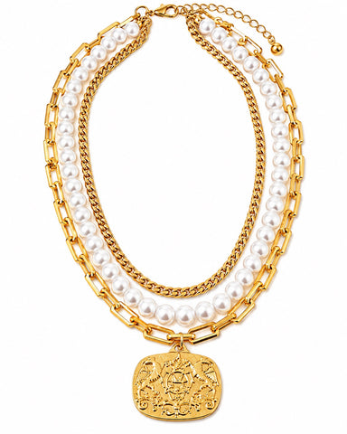 Pearls of Royalty Statement Necklace