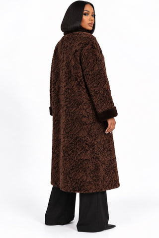 Brown Sugar Luxe Statement Coat