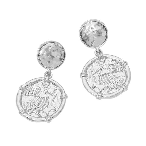 Coined Post Earrings