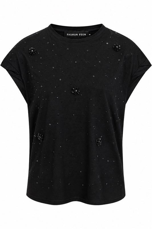 She's the Spark Top | Black