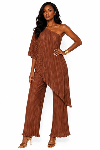 Bronze Muse Pleated Set