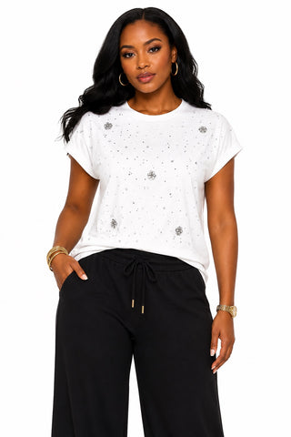 She's the Spark Top | White