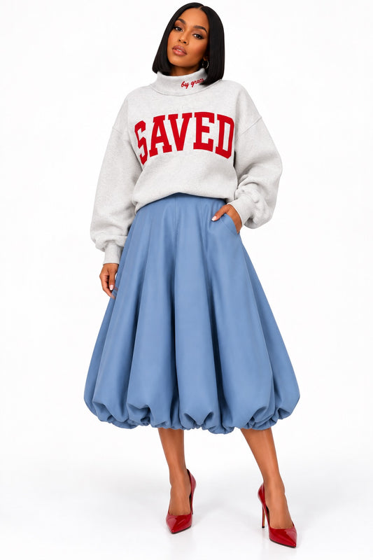 Giving You the Blues Bubble Skirt