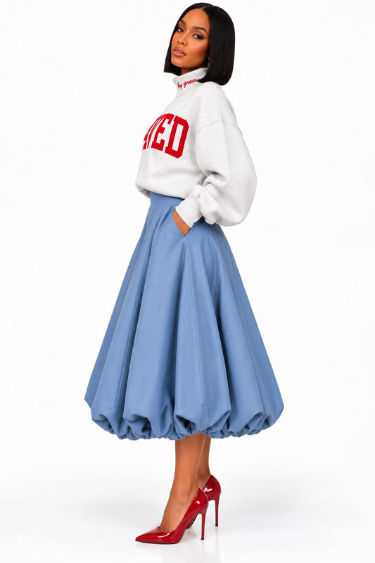Giving You the Blues Bubble Skirt