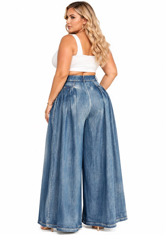 Her Denim Moment Pants | Curvy Fashun