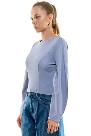 Barrel Slv Knit Top